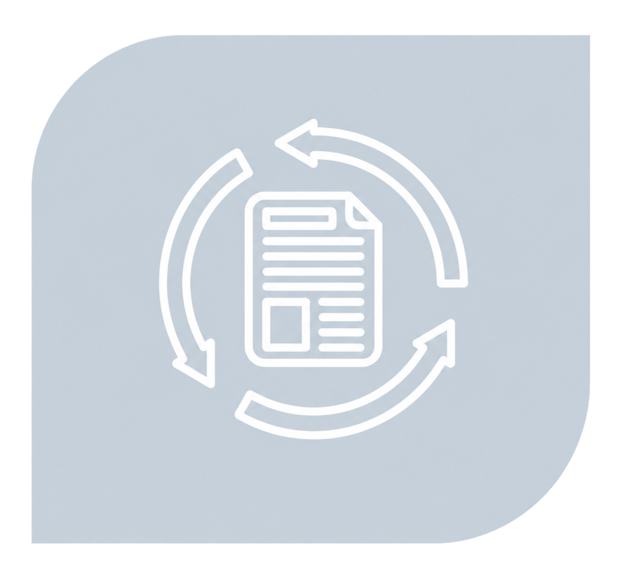 Document refresh icon with arrows 1